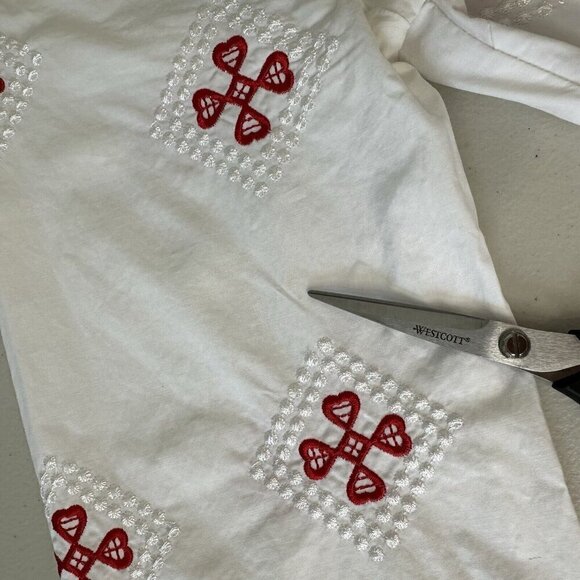 Endless Rose Shift Dress White Embroidered Size S Tassels Boho Beach Coastal - Picture 6 of 16